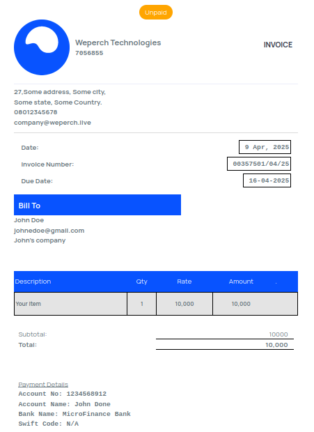 Invoice Illustration